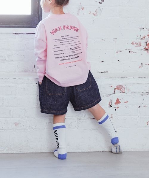 LOWRYS FARM（ローリーズファーム）の「ＣＯＮＥデニムショートパンツ　177885（デニムパンツ・キッズ・ワンウォッシュ/ケミカルウォッシュ・110cm/120cm/130cm/140cm/150cm）」の12枚目の写真