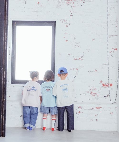 LOWRYS FARM（ローリーズファーム）の「ＣＯＮＥデニムショートパンツ　177885（デニムパンツ・キッズ・ワンウォッシュ/ケミカルウォッシュ・110cm/120cm/130cm/140cm/150cm）」の3枚目の写真