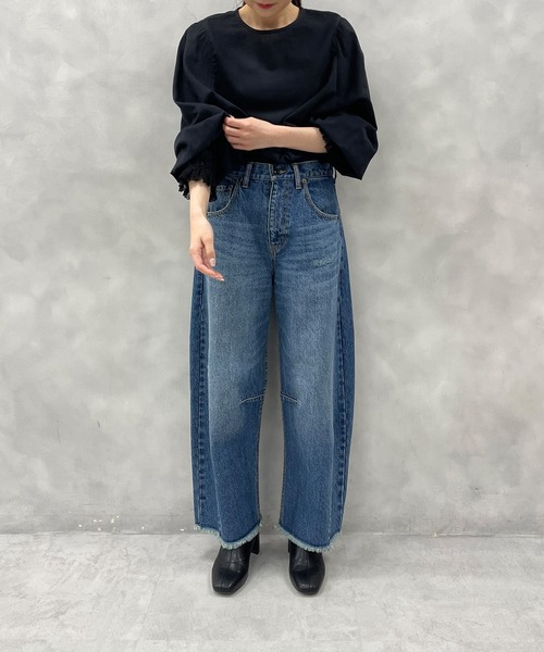 PUAL CE CIN(ピュアルセシン)の「袖口レースブラウス(シャツ/ブラウス・レディース・ブラック/オフホワイト・FREE)」の13枚目の写真