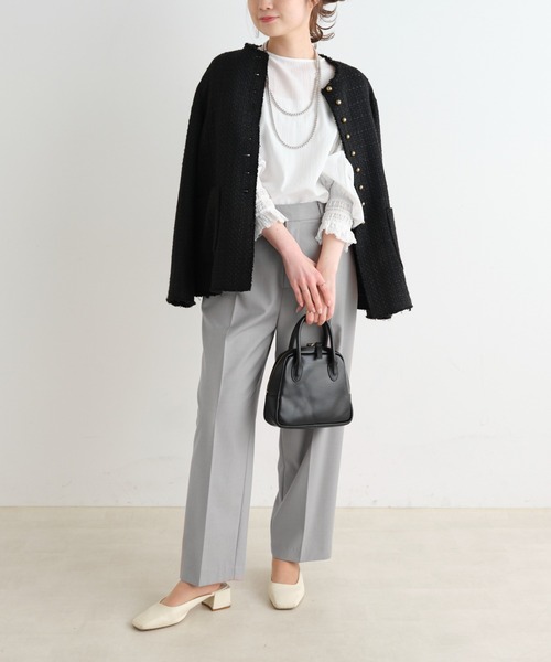 PUAL CE CIN(ピュアルセシン)の「袖口レースブラウス(シャツ/ブラウス・レディース・ブラック/オフホワイト・FREE)」の19枚目の写真