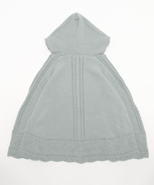 axes femme（アクシーズファム）の「ケーブルニットポンチョ（ポンチョ・レディース・キナリ/ラベンダー/ミント・FREE）」の4枚目の写真