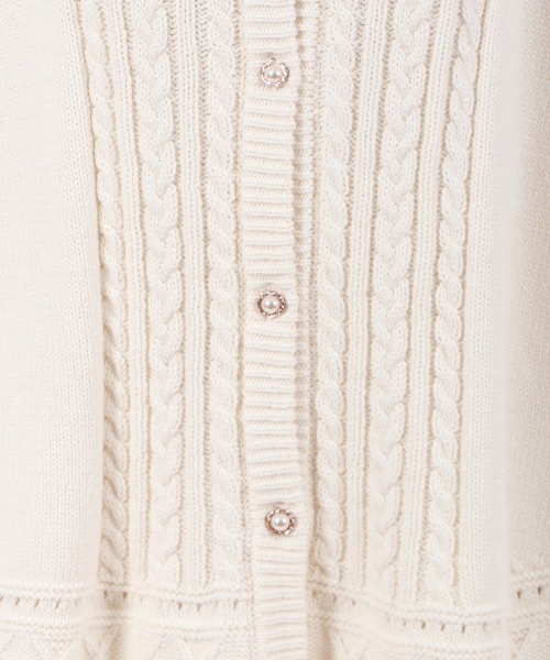 axes femme（アクシーズファム）の「ケーブルニットポンチョ（ポンチョ・レディース・キナリ/ラベンダー/ミント・FREE）」の11枚目の写真