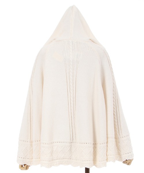 axes femme（アクシーズファム）の「ケーブルニットポンチョ（ポンチョ・レディース・キナリ/ラベンダー/ミント・FREE）」の12枚目の写真