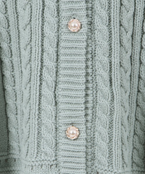 axes femme（アクシーズファム）の「ケーブルニットポンチョ（ポンチョ・レディース・キナリ/ラベンダー/ミント・FREE）」の21枚目の写真