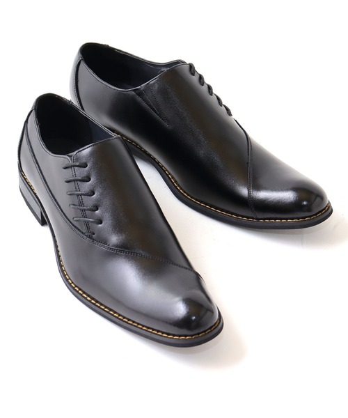 ZINC（ジンク）の「ZINC/本革 ビジネスシューズ ストレートチップ プレーントゥ 内羽根(5880/5881/5882/5884)（ドレスシューズ・メンズ・ブラウン系3/ブラック系2/ブラウン系4/ブラウン系2/ダークブラウン系1/ブラック系4/ダークブラウン系2/ブラウン系1/ダークブラウン系3/ダークブラウン系4/ブラック系1/ワイン系1/ブラック系3/ワイン系2/ワイン系3・44/42/40/46/43/41/45/39）」の5枚目の写真