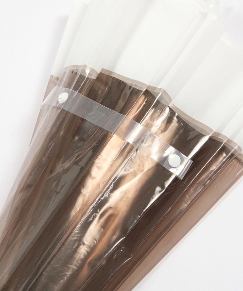 GLOBAL WORK（グローバルワーク）の「バイカラービニ傘/174699（長傘・レディース・ダークブラウン/グリーン/ライトブルー・FREE）」の6枚目の写真