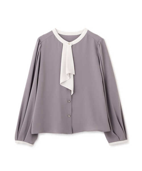 PROPORTION BODY DRESSING（プロポーションボディドレッシング）の「ラッフルボウタイブラウス / 1213110303（シャツ/ブラウス・レディース・ダークグレー/ホワイト/グレー・SMALL/MEDIUM）」の12枚目の写真