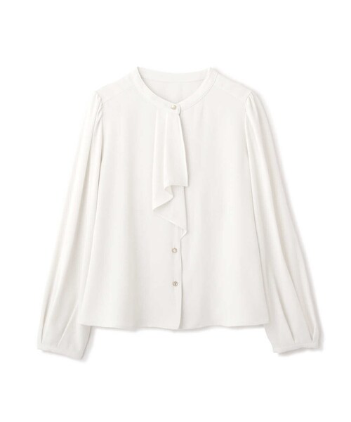 PROPORTION BODY DRESSING（プロポーションボディドレッシング）の「ラッフルボウタイブラウス / 1213110303（シャツ/ブラウス・レディース・ダークグレー/ホワイト/グレー・SMALL/MEDIUM）」の19枚目の写真