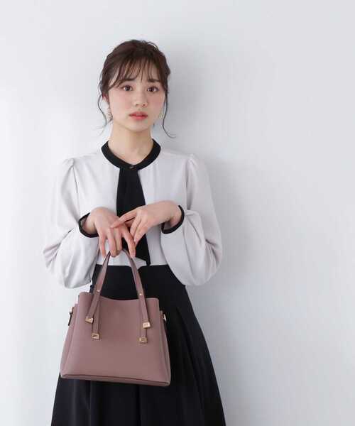 PROPORTION BODY DRESSING（プロポーションボディドレッシング）の「ラッフルボウタイブラウス / 1213110303（シャツ/ブラウス・レディース・ダークグレー/ホワイト/グレー・SMALL/MEDIUM）」の3枚目の写真