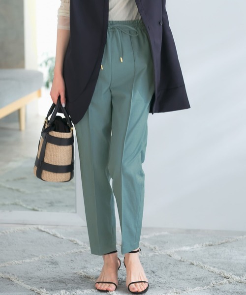 新品★アーバンリサーチ/フランネルテーパードパンツ/紺/38【M】 11月上旬発売予約ウィメンズ フランネル テーパードパンツ \u2013 BANDEL