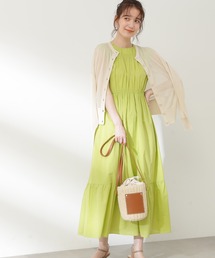 N.（N. Natural Beauty Basic） | 【S Size Line】◆コットンローンティアードウエストリボンワンピース(ワンピース)