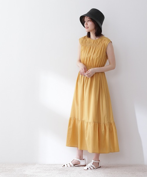 N.(N. Natural Beauty Basic)(エヌエヌナチュラルビューティーベーシック)の「【S Size Line】◆コットンローンティアードウエストリボンワンピース(ワンピース・レディース・ブラック/ブルー/ライラック/イエロー/ライトグリーン/パープル・SMALL/MEDIUM)」の14枚目の写真