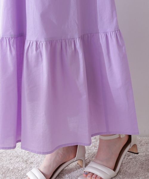 N.(N. Natural Beauty Basic)(エヌエヌナチュラルビューティーベーシック)の「【S Size Line】◆コットンローンティアードウエストリボンワンピース(ワンピース・レディース・ブラック/ブルー/ライラック/イエロー/ライトグリーン/パープル・SMALL/MEDIUM)」の12枚目の写真