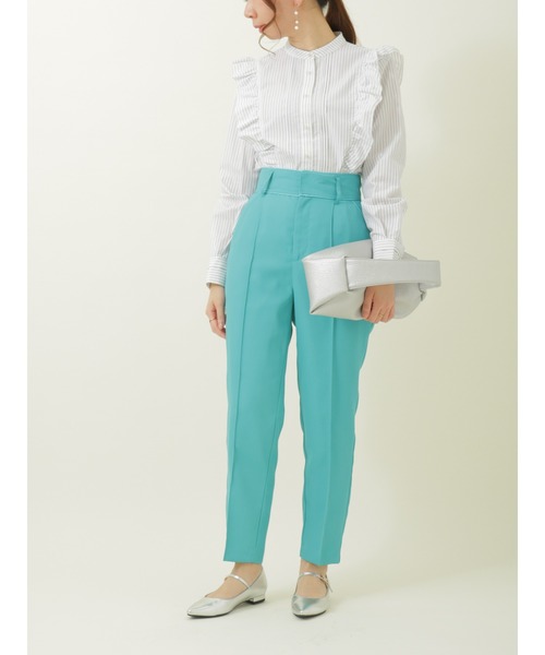 Te chichi(テチチ)の「【貴島明日香コラボ】ブロードピンタックフリルブラウス(シャツ/ブラウス・レディース・ブルー/グレー/オフホワイト・フリ-)」の10枚目の写真