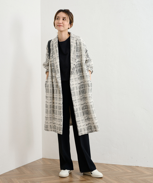 セール】BLACK GIOLICAツイードガウン（その他アウター）｜FRAMeWORK