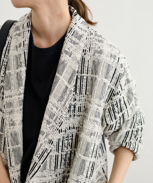 23AW 未使用 フレームワーク BLACK GIOLICAツイードガウンコート