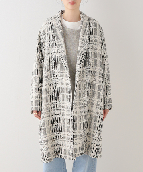 セール】BLACK GIOLICAツイードガウン（その他アウター）｜FRAMeWORK