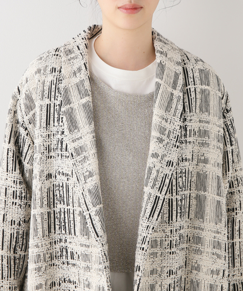 23AW 未使用 フレームワーク BLACK GIOLICAツイードガウンコート 23AW 未使用 フレームワーク BLACK GIOLICAツイードガウンコート