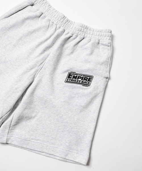 STAR WARS（スターウォーズ）の「【STAR WARS】relume 別注 ロゴ刺繍スウェットショーツ（スウェットパンツ・メンズ・チャコールグレー/ブラック系その他/グレー/ブラック・LARGE/MEDIUM）」の4枚目の写真