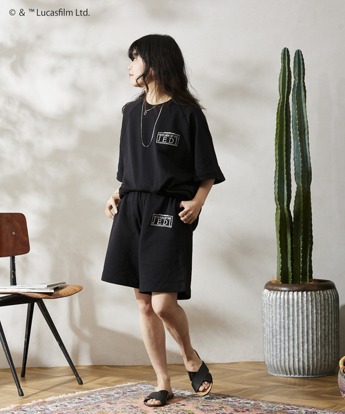 STAR WARS（スターウォーズ）の「【STAR WARS】relume 別注 ロゴ刺繍スウェットショーツ（スウェットパンツ・メンズ・チャコールグレー/ブラック系その他/グレー/ブラック・LARGE/MEDIUM）」の18枚目の写真