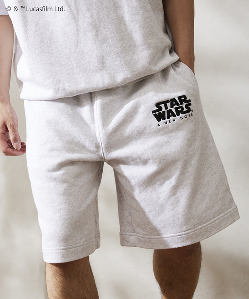 STAR WARS（スターウォーズ）の「【STAR WARS】relume 別注 ロゴ刺繍スウェットショーツ（スウェットパンツ・メンズ・チャコールグレー/ブラック系その他/グレー/ブラック・LARGE/MEDIUM）」の11枚目の写真