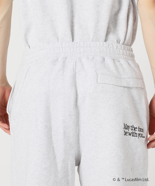 STAR WARS（スターウォーズ）の「【STAR WARS】relume 別注 ロゴ刺繍スウェットショーツ（スウェットパンツ・メンズ・チャコールグレー/ブラック系その他/グレー/ブラック・LARGE/MEDIUM）」の12枚目の写真