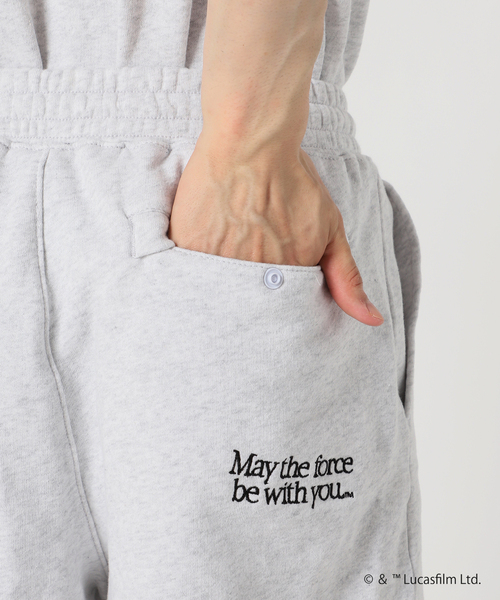 STAR WARS（スターウォーズ）の「【STAR WARS】relume 別注 ロゴ刺繍スウェットショーツ（スウェットパンツ・メンズ・チャコールグレー/ブラック系その他/グレー/ブラック・LARGE/MEDIUM）」の20枚目の写真