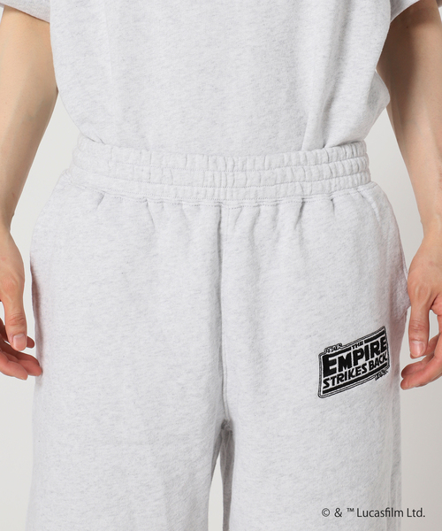 STAR WARS（スターウォーズ）の「【STAR WARS】relume 別注 ロゴ刺繍スウェットショーツ（スウェットパンツ・メンズ・チャコールグレー/ブラック系その他/グレー/ブラック・LARGE/MEDIUM）」の16枚目の写真