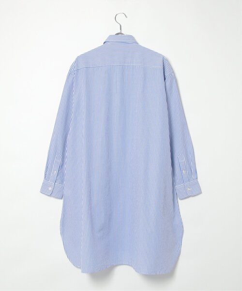 NO NEED（ノーニード）の「ブロ－ドＡラインオーバーロングシャツ（シャツ/ブラウス・メンズ・ホワイト/ベージュ系その他/ブルー/ベージュ/チャコールグレー/ブルー系/スカイブルー/ブラック・L/M）」の9枚目の写真