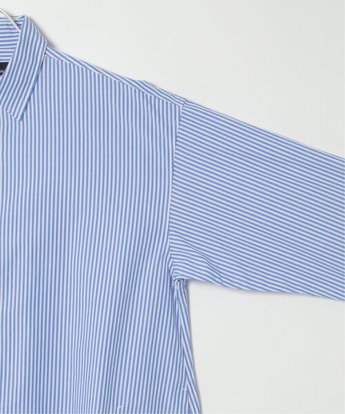 NO NEED（ノーニード）の「ブロ－ドＡラインオーバーロングシャツ（シャツ/ブラウス・メンズ・ホワイト/ベージュ系その他/ブルー/ベージュ/チャコールグレー/ブルー系/スカイブルー/ブラック・L/M）」の10枚目の写真