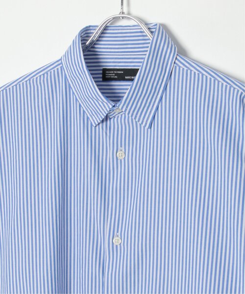 NO NEED（ノーニード）の「ブロ－ドＡラインオーバーロングシャツ（シャツ/ブラウス・メンズ・ホワイト/ベージュ系その他/ブルー/ベージュ/チャコールグレー/ブルー系/スカイブルー/ブラック・L/M）」の13枚目の写真