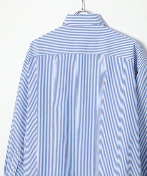 NO NEED（ノーニード）の「ブロ－ドＡラインオーバーロングシャツ（シャツ/ブラウス・メンズ・ホワイト/ベージュ系その他/ブルー/ベージュ/チャコールグレー/ブルー系/スカイブルー/ブラック・L/M）」の14枚目の写真