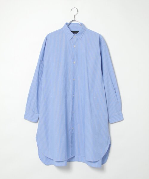 NO NEED（ノーニード）の「ブロ－ドＡラインオーバーロングシャツ（シャツ/ブラウス・メンズ・ホワイト/ベージュ系その他/ブルー/ベージュ/チャコールグレー/ブルー系/スカイブルー/ブラック・L/M）」の22枚目の写真