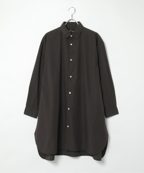 NO NEED（ノーニード）の「ブロ－ドＡラインオーバーロングシャツ（シャツ/ブラウス・メンズ・ホワイト/ベージュ系その他/ブルー/ベージュ/チャコールグレー/ブルー系/スカイブルー/ブラック・L/M）」の4枚目の写真