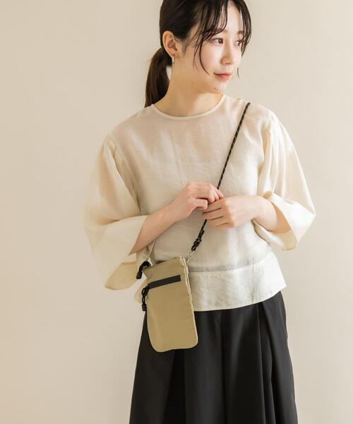 SMELLY（スメリー）の「ハッスイジップサコッシュ（ショルダーバッグ・レディース・アイボリー/ブラック/ベージュ・-）」の16枚目の写真