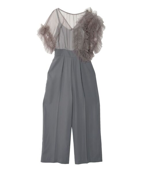 LAGUNAMOON（ラグナムーン）の「LADYチュールドッキングコンビネゾン（パンツドレス・レディース・チャコールグレー/ブラック/ミント・SMALL/MEDIUM）」の11枚目の写真