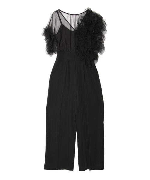 LAGUNAMOON（ラグナムーン）の「LADYチュールドッキングコンビネゾン（パンツドレス・レディース・チャコールグレー/ブラック/ミント・SMALL/MEDIUM）」の18枚目の写真