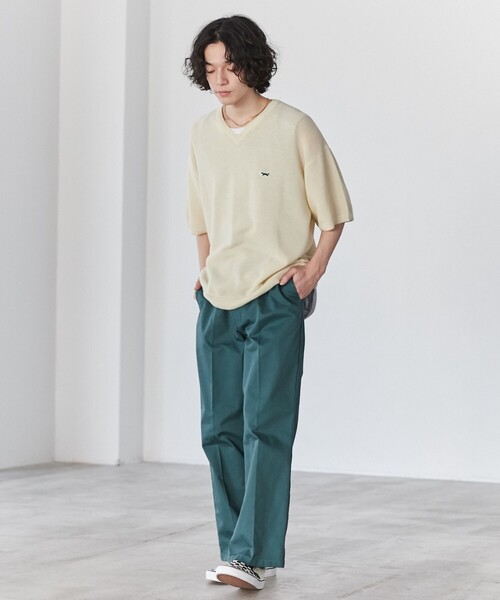 PENNEYS（ぺニーズ）の「PENNEYS（ぺニーズ）別注　The　FOX　ニットTシャツ（WEB限定カラー）（Tシャツ/カットソー・メンズ・パープル/オフホワイト/ブラック/ダークグリーン/ダークブラウン・L/S/M/XL）」の8枚目の写真