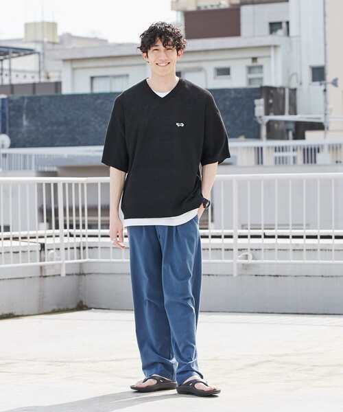 PENNEYS（ぺニーズ）の「PENNEYS（ぺニーズ）別注　The　FOX　ニットTシャツ（WEB限定カラー）（Tシャツ/カットソー・メンズ・パープル/オフホワイト/ブラック/ダークグリーン/ダークブラウン・L/S/M/XL）」の12枚目の写真