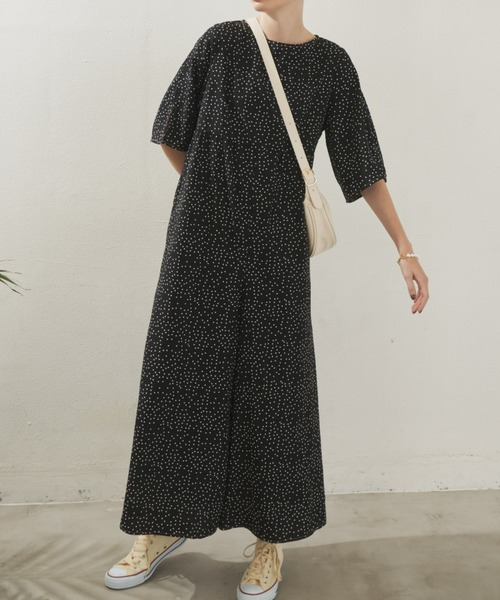 Unitage(ユニテージ)の「ワイドシルエットオールインワン(サロペット/オーバーオール・レディース・ネイビー/ブラック・FREE)」の22枚目の写真