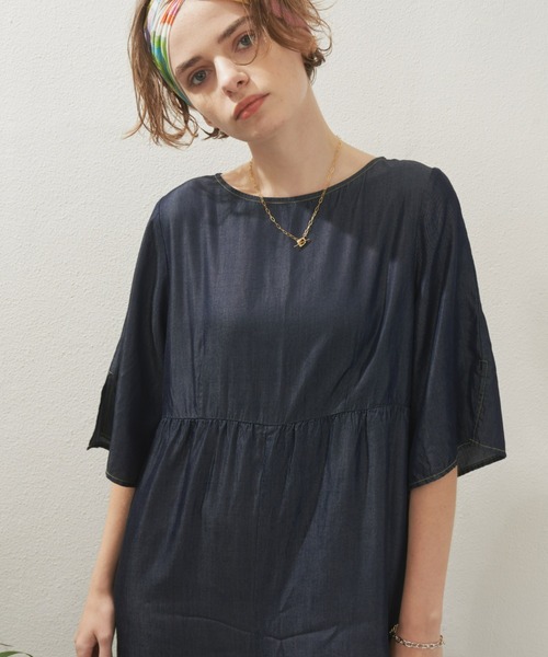 Unitage(ユニテージ)の「ワイドシルエットオールインワン(サロペット/オーバーオール・レディース・ネイビー/ブラック・FREE)」の8枚目の写真