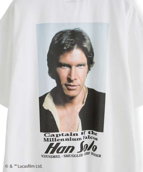 ADAM ET ROPE'（アダムエロペ）の「《WEB限定》【STAR WARS × 10 CULTURE】ORIGINAL HAN SOLO T-SHIRT / UNISEX（Tシャツ/カットソー・メンズ・ホワイト/ホワイト系その他・L/M/XL）」の16枚目の写真
