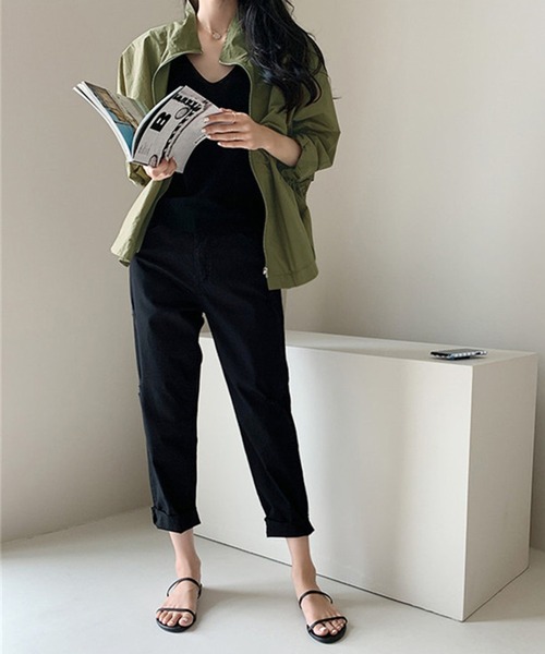 DAY CLOSET(デイ クローゼット)の「レディース 2WAYライトアウター(マウンテンパーカー・レディース・ホワイト/ブラック/ネイビー/ベージュ/カーキ・ONE SIZE)」の17枚目の写真