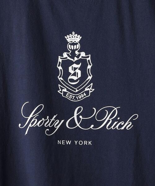 SPORTY&RICH(スポーティアンドリッチ)の「<Sporty&Rich> VENDOME TEE/Tシャツ(Tシャツ/カットソー・メンズ・ネイビー・S/L/M)」の5枚目の写真