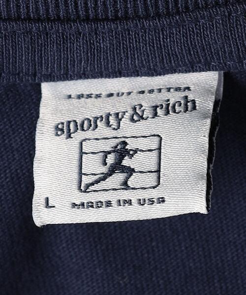 SPORTY&RICH(スポーティアンドリッチ)の「<Sporty&Rich> VENDOME TEE/Tシャツ(Tシャツ/カットソー・メンズ・ネイビー・S/L/M)」の7枚目の写真