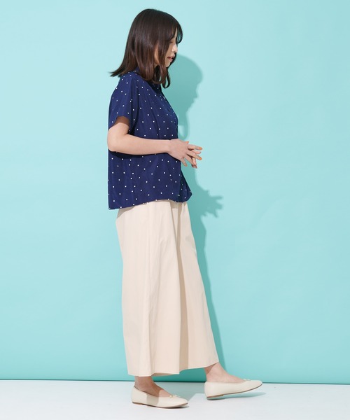 Arnold Palmer(アーノルドパーマー)の「コンパクト ドット シャツ(シャツ/ブラウス・レディース・ホワイト系その他/ネイビー系・S/L/M)」の15枚目の写真