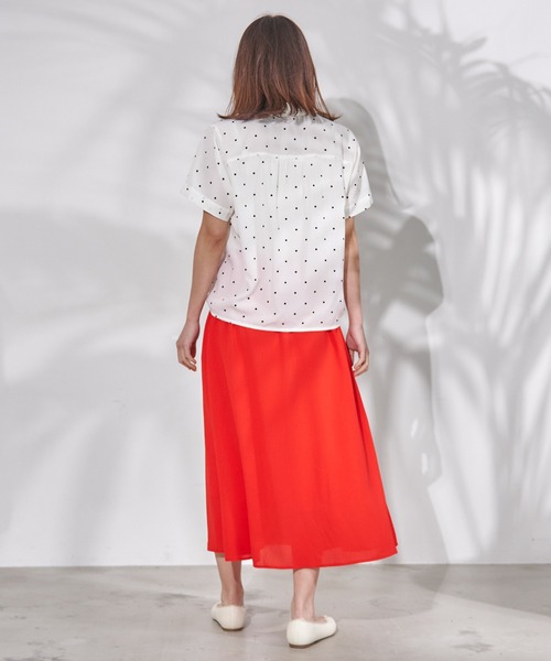 Arnold Palmer(アーノルドパーマー)の「コンパクト ドット シャツ(シャツ/ブラウス・レディース・ホワイト系その他/ネイビー系・S/L/M)」の12枚目の写真