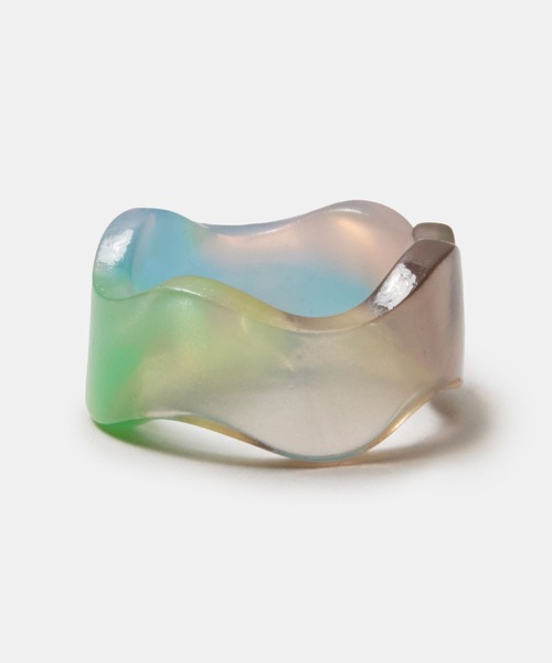 FOREVER 21（フォーエバー トゥエンティーワン）の「マーブルリング（リング・レディース・オレンジ/ブラウン/ホワイト系その他/その他・FREE）」の4枚目の写真