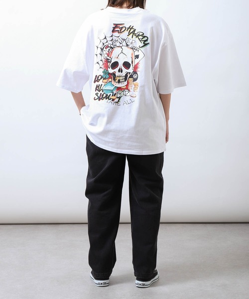 ED HARDY スカルプリント Tシャツ Sサイズ