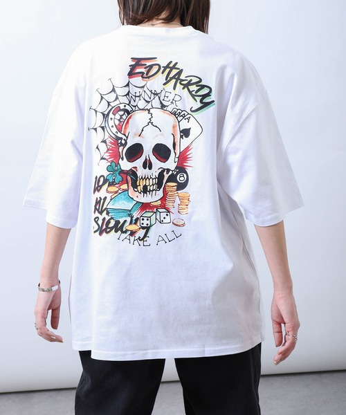 Ed Hardy スカルプリント 半袖Tシャツ M Ed Hardy（エドハーディー）の「【Ed Hardy】 SKULL PRINT TEE/スカル